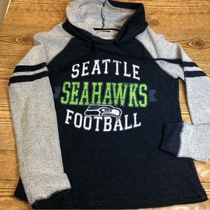 Small Seattle Seahawks cowl neck long sleeve ladies